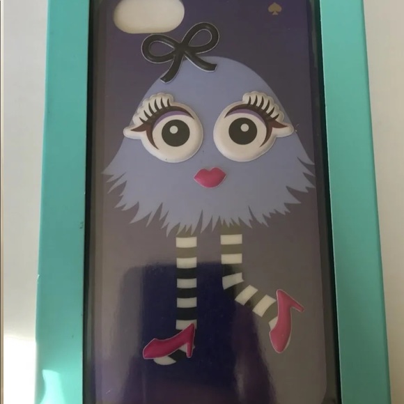 New Kate Spade Make A Monster Eyes Purple Blue iPhone 7 Hybrid Hardshell Case - Picture 4 of 8